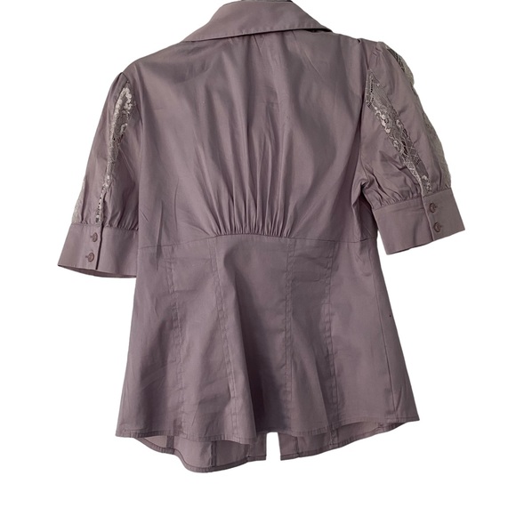 Marciano Lilac Blouse with Ruffles Detail- Size S - Picture 5 of 6